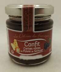 Confit Cerises Noires au poivre de Sichuan 100gr